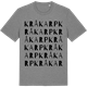 Mid Heather Gray t-shirt med Kråkarp ordlek t-shirt