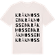 Vintage White t-shirt med Kråkmossen ordlek t-shirt