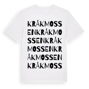 Kråkmossen ordlek t-shirt – ekologisk bomull t-shirt från Pinshirt