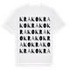 White t-shirt med Krako ordlek t-shirt