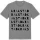 Mid Heather Gray t-shirt med Krakstad ordlek t-shirt