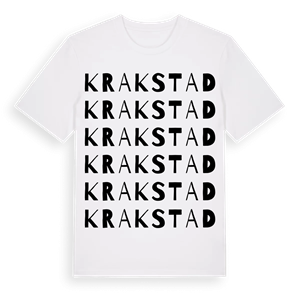 Krakstad ordlek t-shirt – ekologisk bomull t-shirt från Pinshirt