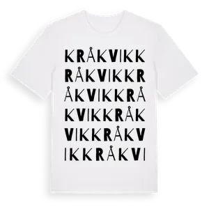 Kråkvik ordlek t-shirt – ekologisk bomull t-shirt från Pinshirt