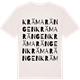 Vintage White t-shirt med Krämarängen ordlek t-shirt