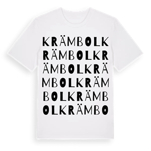 Krämbol ordlek t-shirt – ekologisk bomull t-shirt från Pinshirt