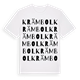 Krämbol ordlek t-shirt