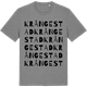 Mid Heather Gray t-shirt med Krångestad ordlek t-shirt