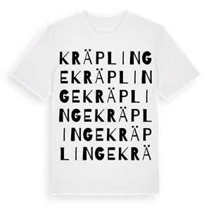 Kräplinge ordlek t-shirt – ekologisk bomull t-shirt från Pinshirt