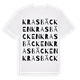 White t-shirt med Krasbäcken ordlek t-shirt