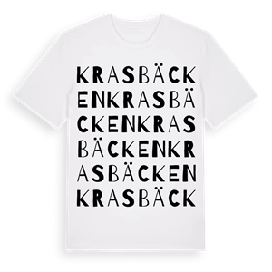 Krasbäcken ordlek t-shirt – ekologisk bomull t-shirt från Pinshirt