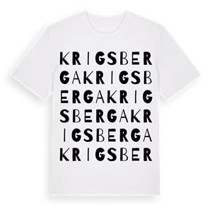 Krigsberga ordlek t-shirt – ekologisk bomull t-shirt från Pinshirt