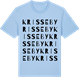 Blue Soul t-shirt med Krisseby ordlek t-shirt