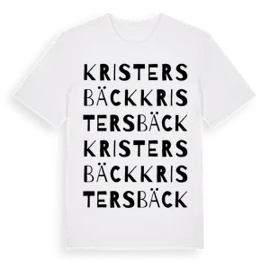 Kristersbäck ordlek t-shirt – ekologisk bomull t-shirt från Pinshirt