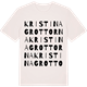 Vintage White t-shirt med Kristinagrottorna ordlek t-shirt