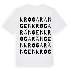 Krogarängen ordlek t-shirt – ekologisk bomull t-shirt från Pinshirt