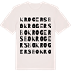 Vintage White t-shirt med Krogersbo ordlek t-shirt