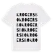 White t-shirt med Krogersbo ordlek t-shirt