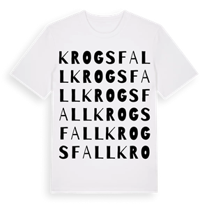 Krogsfall ordlek t-shirt – ekologisk bomull t-shirt från PinShirt