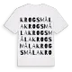 Krogsmåla ordlek t-shirt