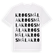 Krogsmåla ordlek t-shirt