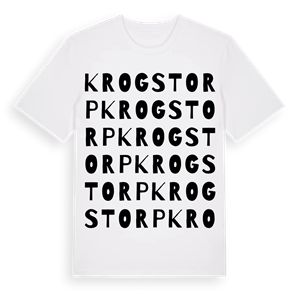 Krogstorp ordlek t-shirt – ekologisk bomull t-shirt från Pinshirt