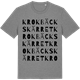 Mid Heather Gray t-shirt med Krokbäckskärret ordlek t-shirt
