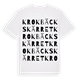 Krokbäckskärret ordlek t-shirt
