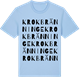 Blue Soul t-shirt med Krokbränninge ordlek t-shirt