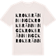 Vintage White t-shirt med Krokbränninge ordlek t-shirt
