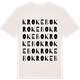 Vintage White t-shirt med Krokebo ordlek t-shirt