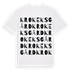 Krokeks gård ordlek t-shirt