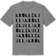 Mid Heather Gray t-shirt med Kröklekulla ordlek t-shirt