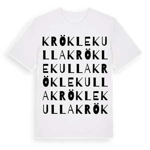 Kröklekulla ordlek t-shirt – ekologisk bomull t-shirt från Pinshirt