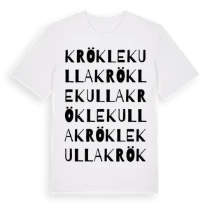 Kröklekulla ordlek t-shirt – ekologisk bomull t-shirt från Pinshirt