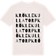 Vintage White t-shirt med Kröklekullatorp ordlek t-shirt