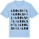 Blue Soul t-shirt med Kroksmåla ordlek t-shirt