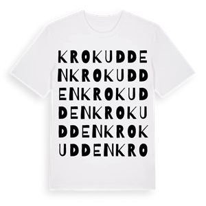 Krokudden ordlek t-shirt – ekologisk bomull t-shirt från Pinshirt