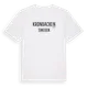 White t-shirt med Kronbacken i Sverige t-shirt