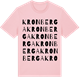 Pink Cotton t-shirt med Kronberga ordlek t-shirt