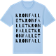 Blue Soul t-shirt med Kronfallet ordlek t-shirt