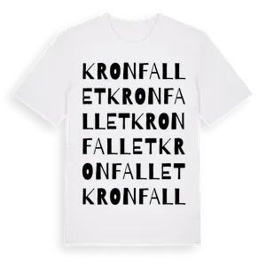 Kronfallet ordlek t-shirt – ekologisk bomull t-shirt från Pinshirt