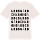 Vintage White t-shirt med Krongården ordlek t-shirt