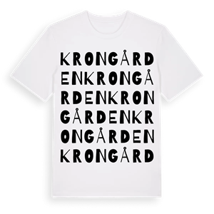 Krongården ordlek t-shirt – ekologisk bomull t-shirt från Pinshirt