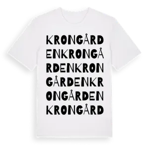 Krongården ordlek t-shirt – ekologisk bomull t-shirt från Pinshirt