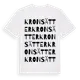 White t-shirt med Kronsätter ordlek t-shirt