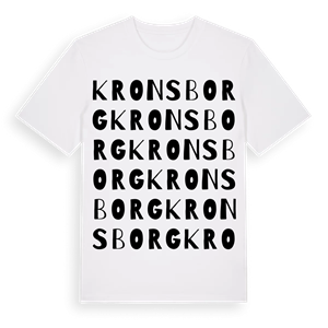 Kronsborg ordlek t-shirt – ekologisk bomull t-shirt från Pinshirt