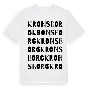 Kronsborg ordlek t-shirt – ekologisk bomull t-shirt från Pinshirt