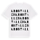 Krontallen ordlek t-shirt