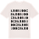 Vintage White t-shirt med Kronudden ordlek t-shirt