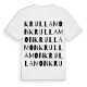 Krullamon ordlek t-shirt